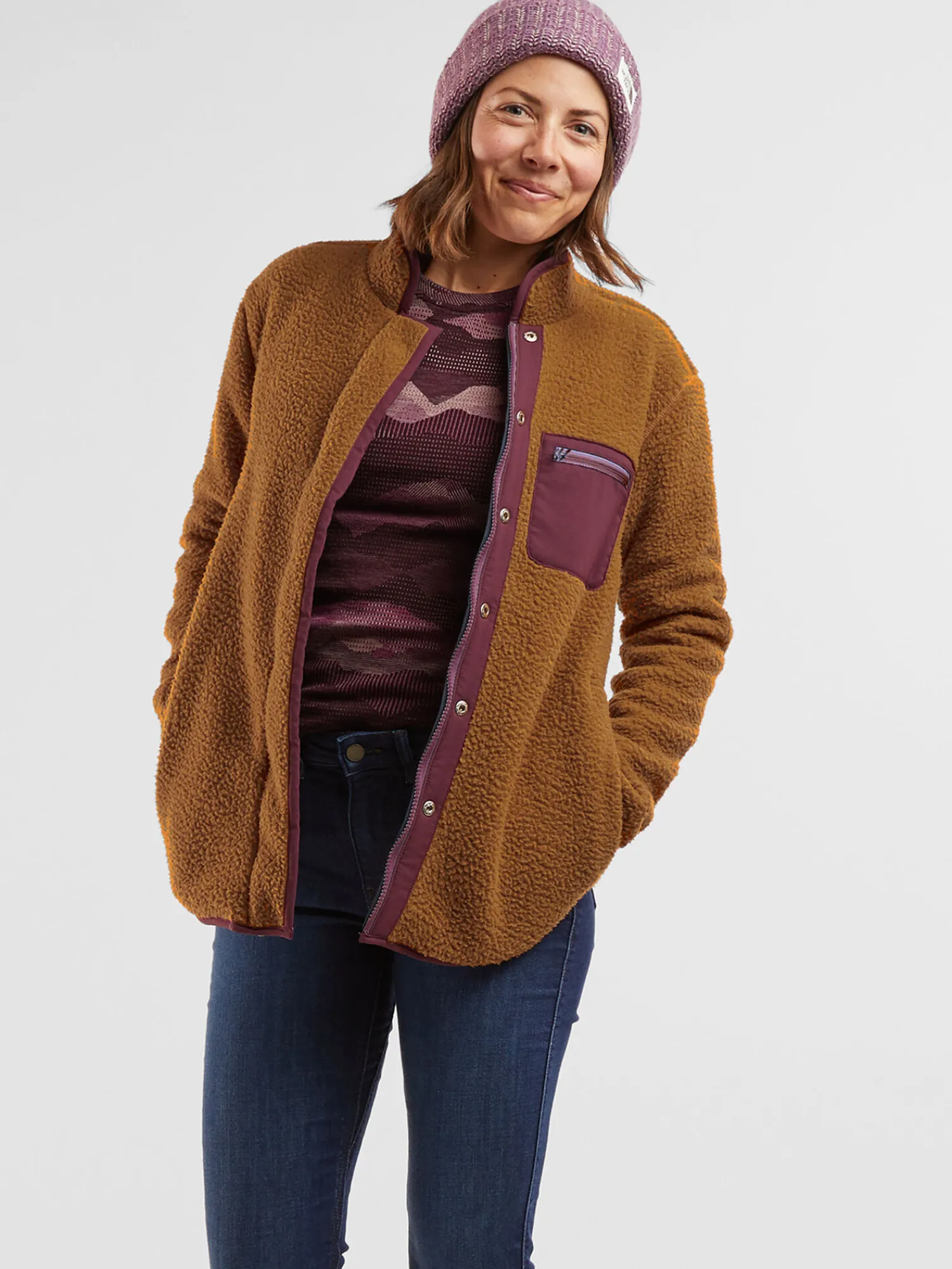 Women Title Nine Hoodies & Sweatshirts>Annapurna Reversible Fleece Jacket