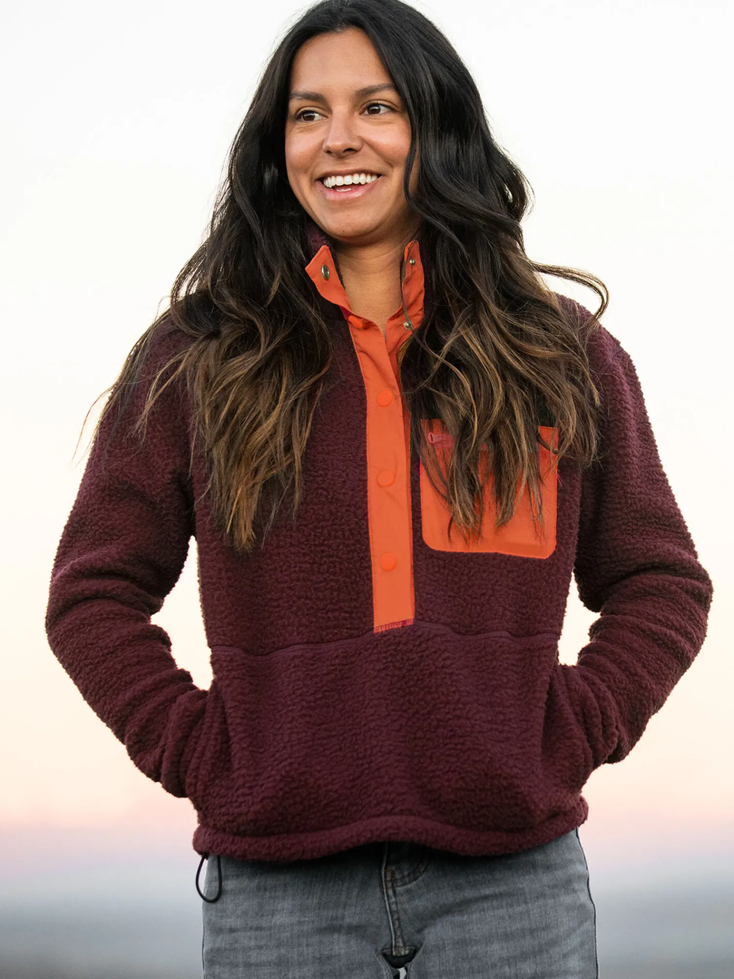 Women Title Nine Hoodies & Sweatshirts>Annapurna Snap Fleece Pullover