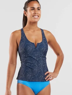 Women Title Nine Tankini Tops>Aria Underwire Tankini Top - Nautilus