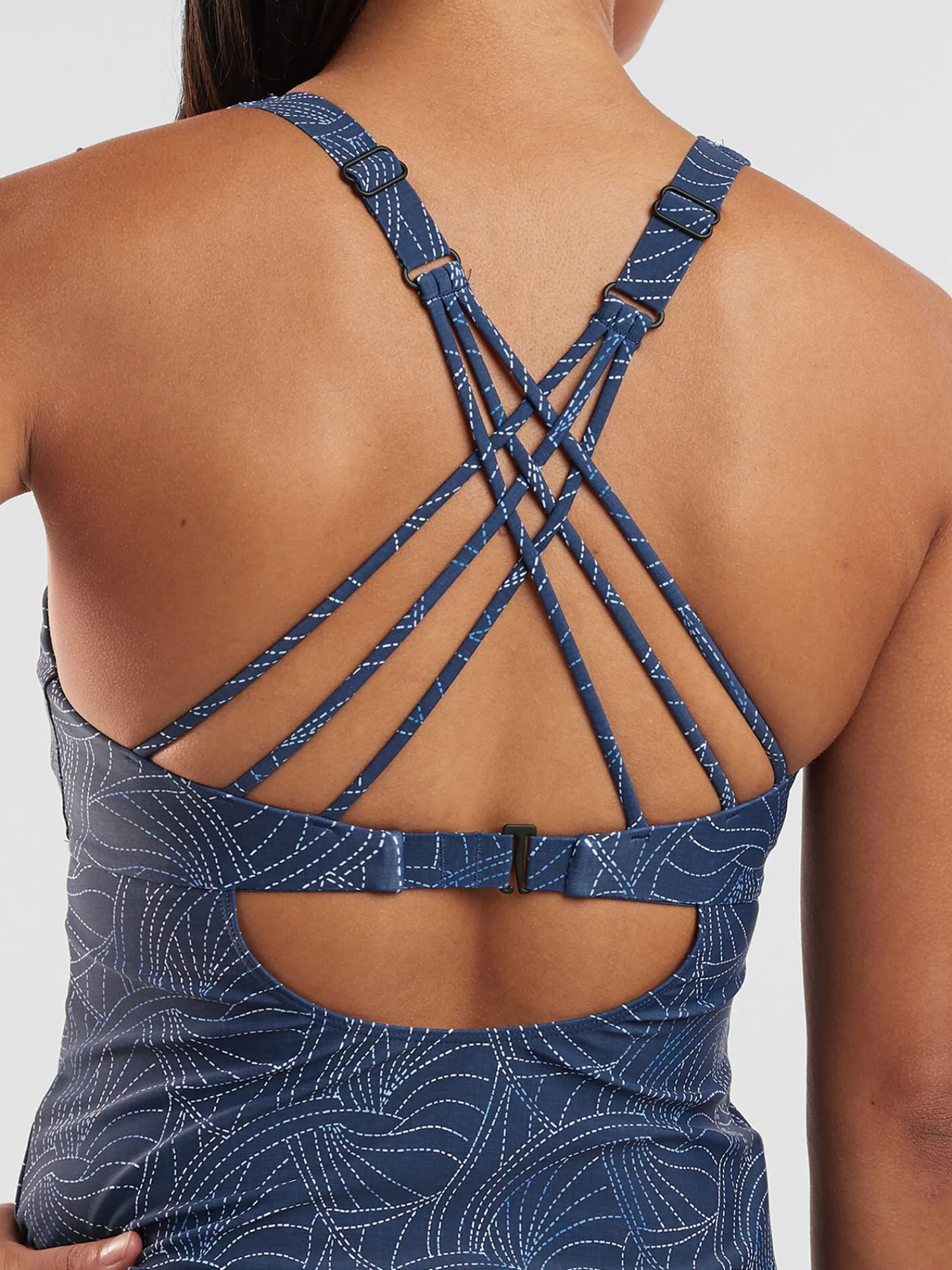 Women Title Nine Tankini Tops>Aria Underwire Tankini Top - Nautilus