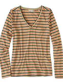 Women Title Nine Long Sleeve Tops>Aviatrix Long Sleeve V Neck Tee