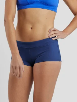 Women Title Nine Solid Swim Bottoms>Boyshort Bikini Bottom - Solid