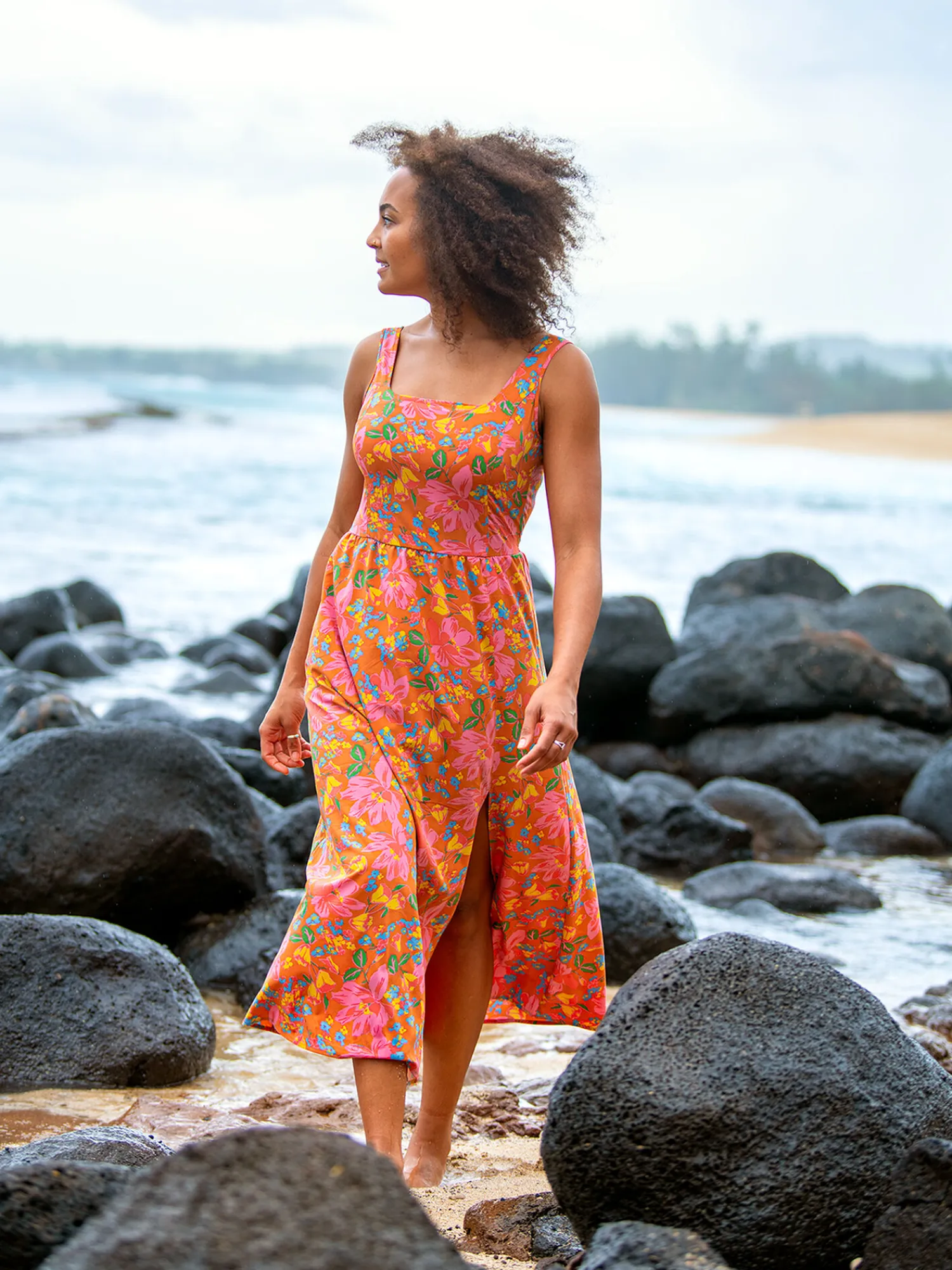 Women Title Nine Swim Cover Ups>Crusher Column Maxi Dress