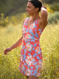 Women Title Nine Dresses>Dream V Neck Dress - Camellia