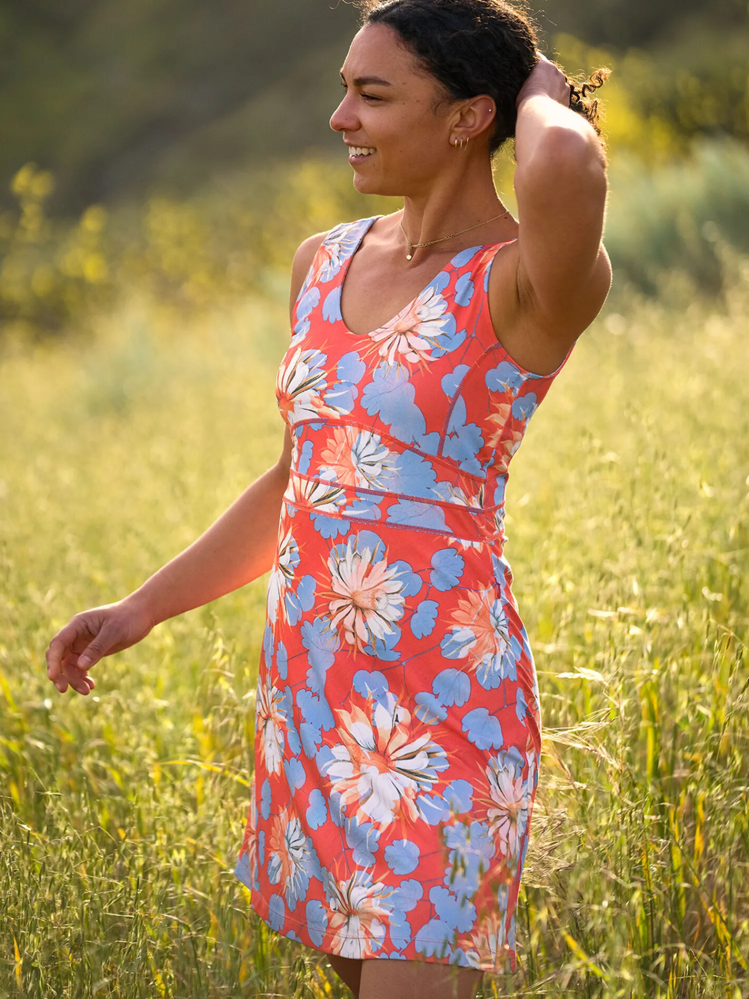 Women Title Nine Dresses>Dream V Neck Dress - Camellia