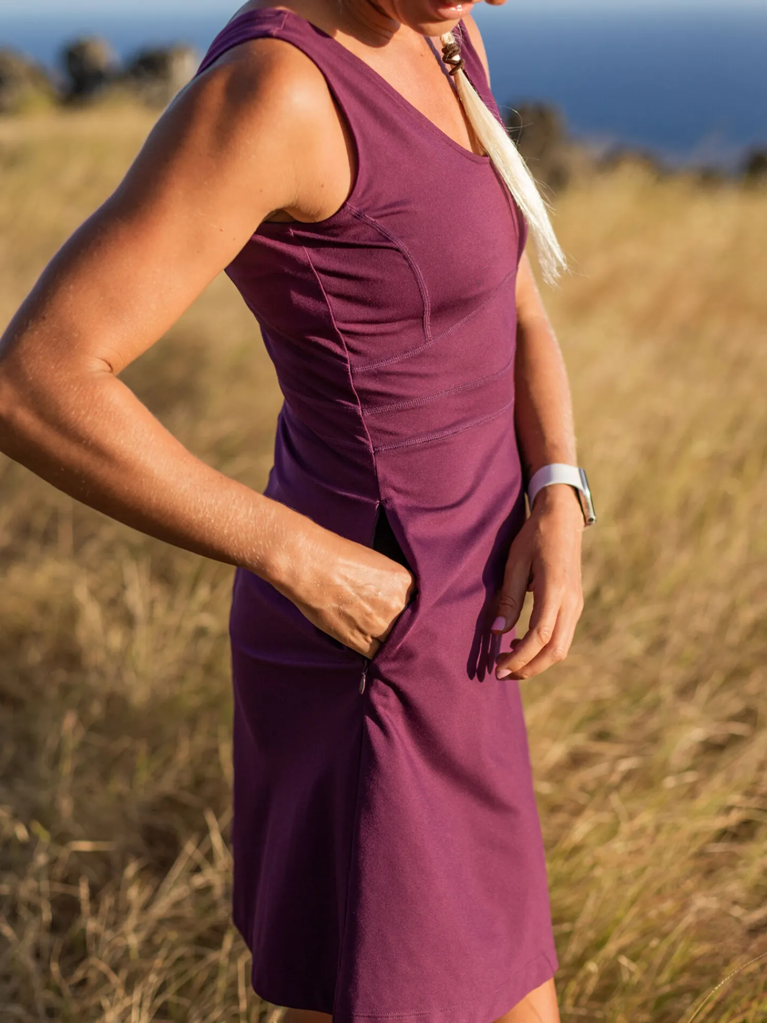 Women Title Nine Dresses>Dream V Neck Dress - Solid