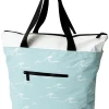 Women Title Nine Packs, Bags & Gear>Full Zip Aloha Tote Bag - Seaside