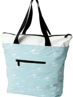 Women Title Nine Packs, Bags & Gear>Full Zip Aloha Tote Bag - Seaside