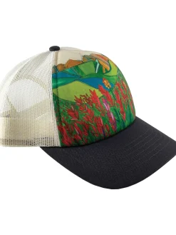 Women Title Nine Hats, Scarves, Gloves>Galleria Trucker Hat - Paintbrush Flower