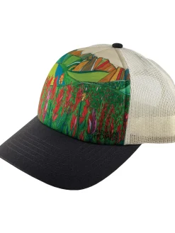 Women Title Nine Hats, Scarves, Gloves>Galleria Trucker Hat - Paintbrush Flower