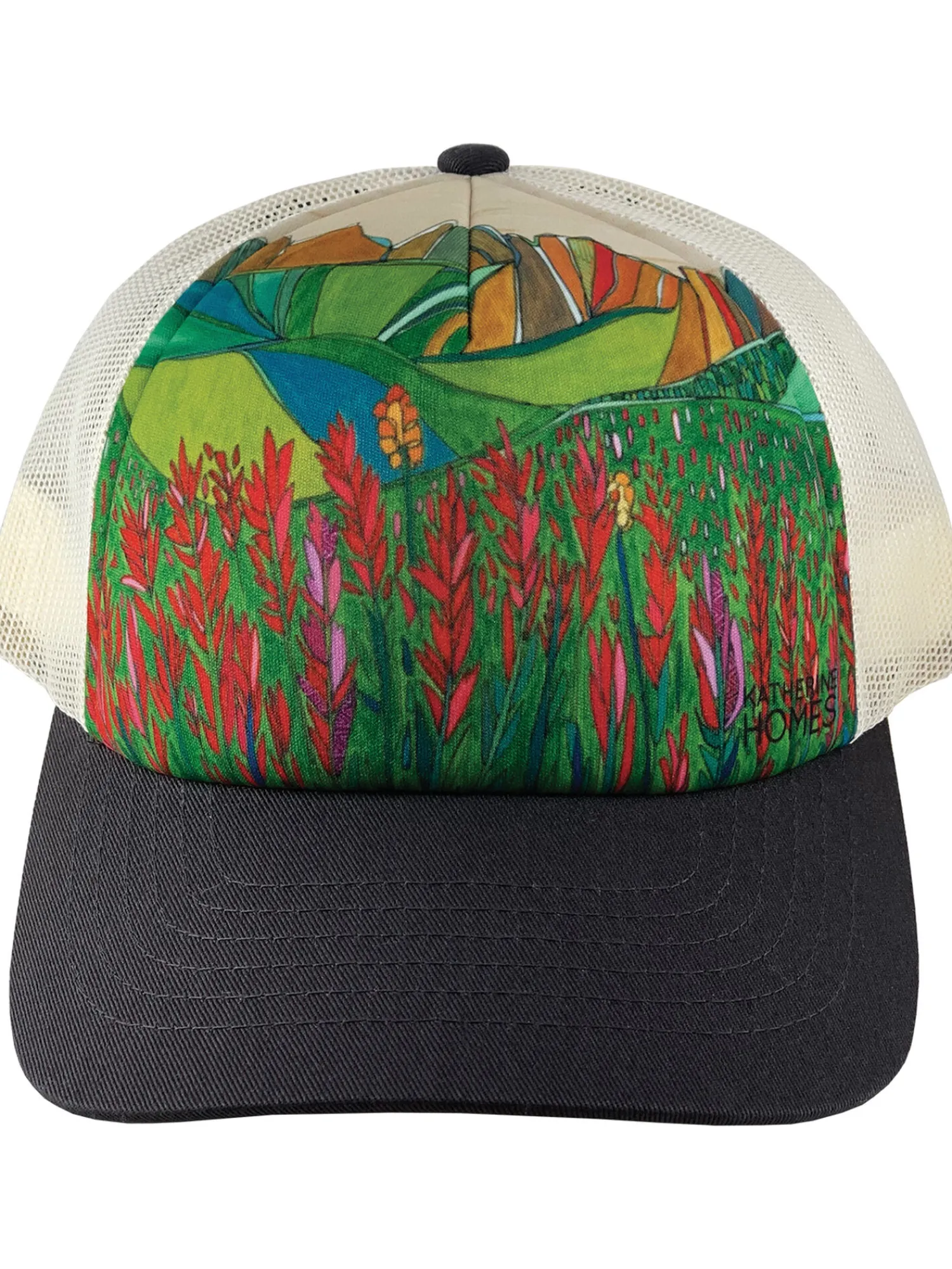 Women Title Nine Hats, Scarves, Gloves>Galleria Trucker Hat - Paintbrush Flower