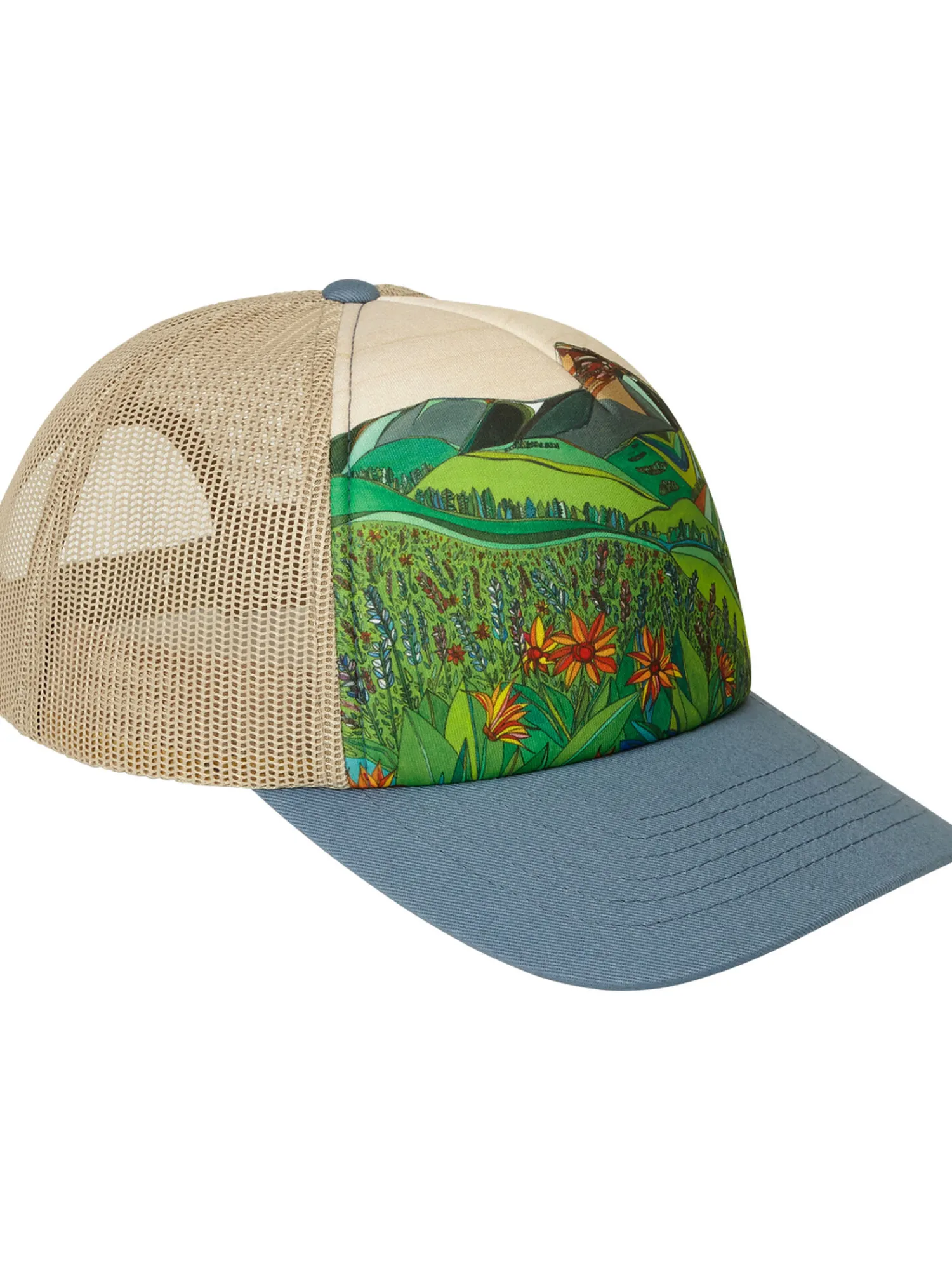 Women Title Nine Hats, Scarves, Gloves>Galleria Trucker Hat - Teocalli Mountain