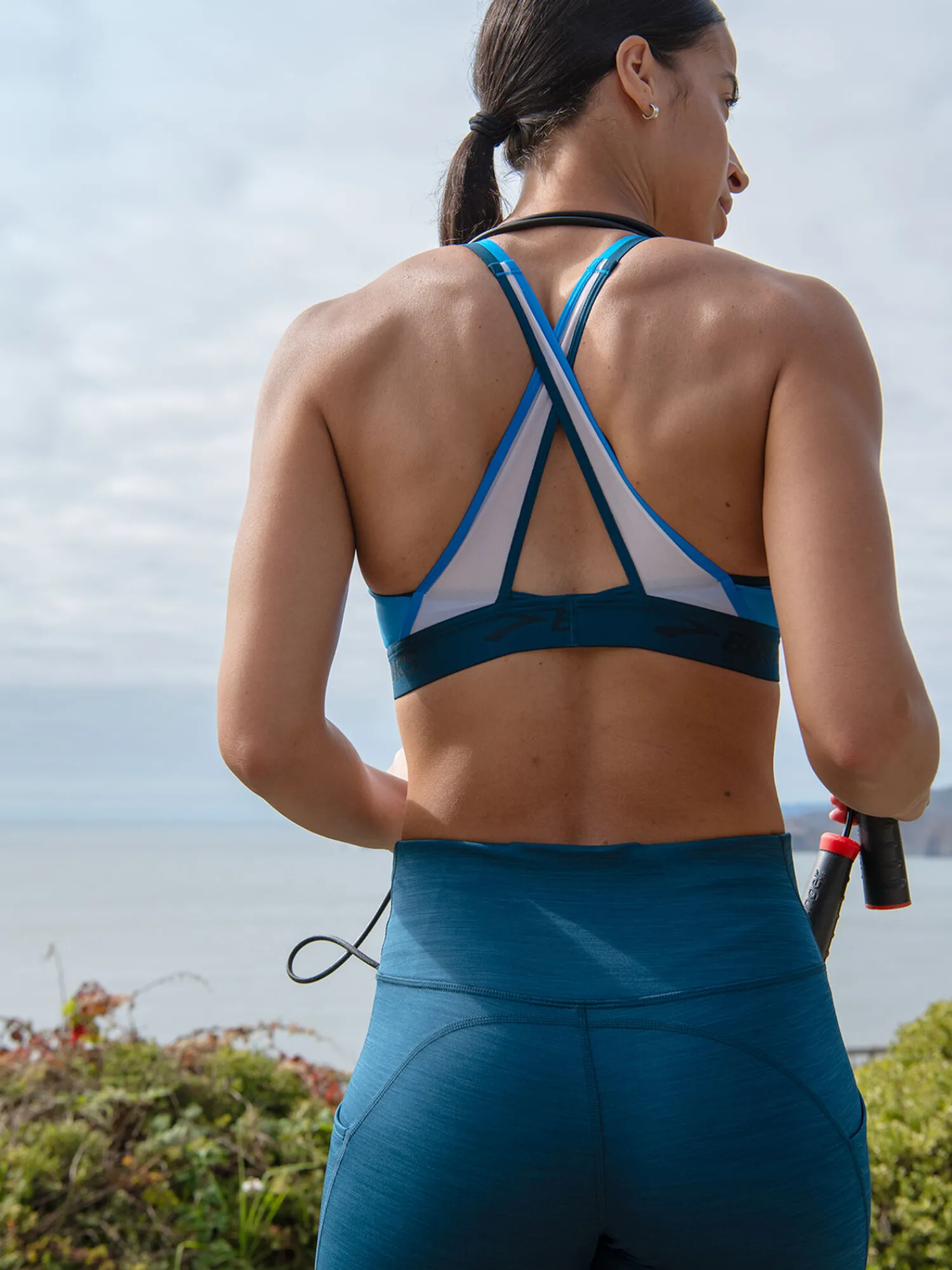 Women Title Nine Sports Bras>Goldilocked Cross Back Sports Bra
