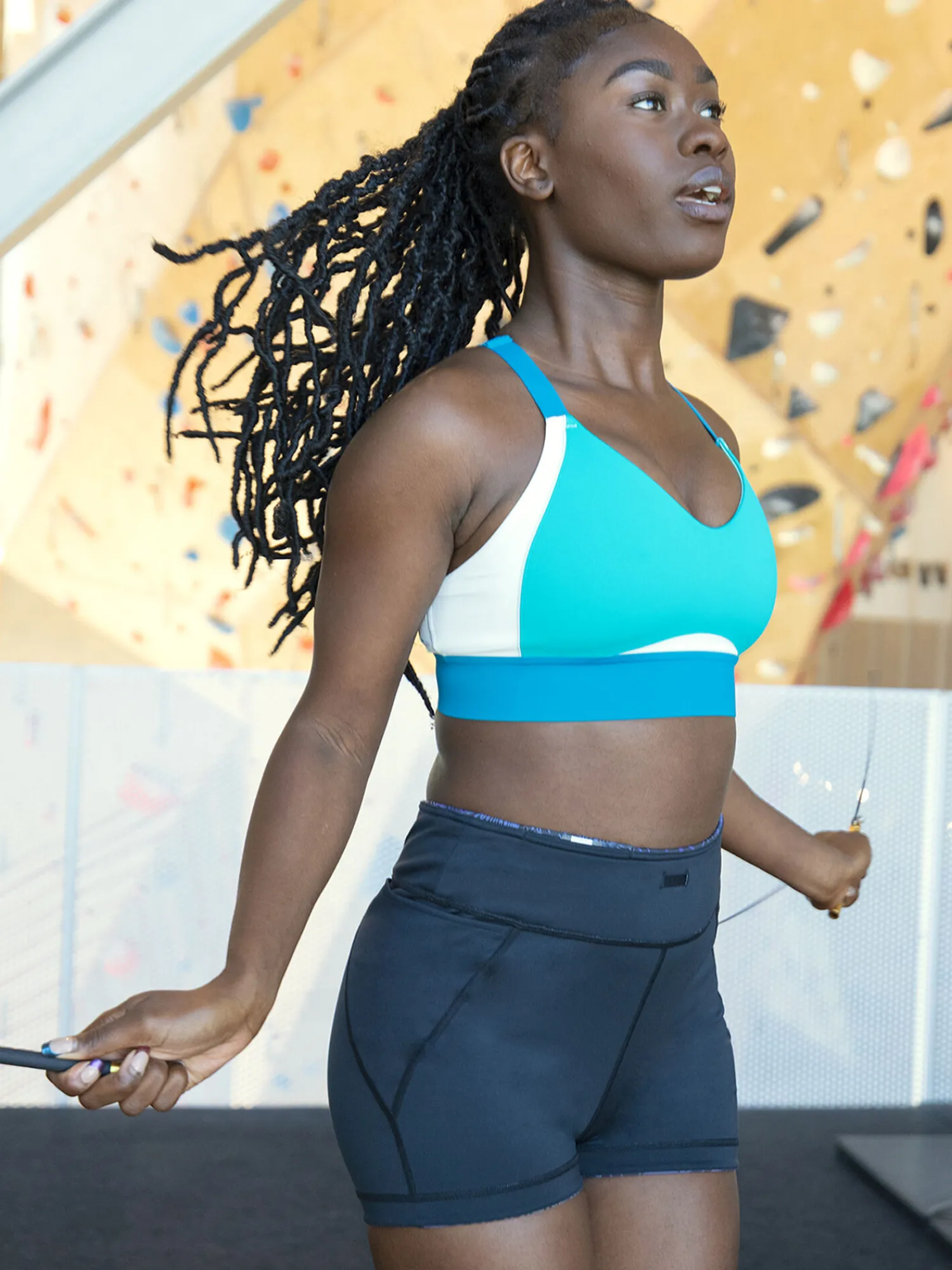 Women Title Nine Sports Bras>Goldilocked Strappy Sports Bra