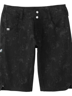 Women Title Nine Upf Clothing>Gone Wild Rye Mountain Bike Shorts 12"