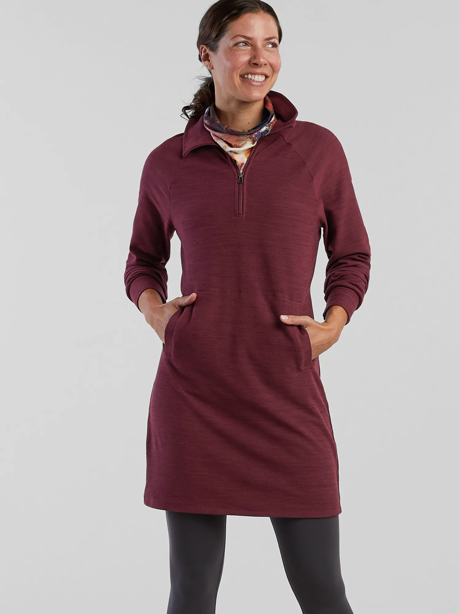 Women Title Nine Dresses>Hibernation 1/4 Zip Dress