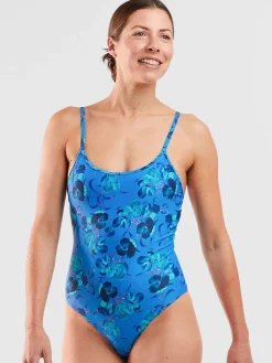 Women Title Nine Swim For A, B & C Cup>I.B.T.C. One Piece Swimsuit - Chili Blossom