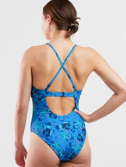 Women Title Nine Swim For A, B & C Cup>I.B.T.C. One Piece Swimsuit - Chili Blossom