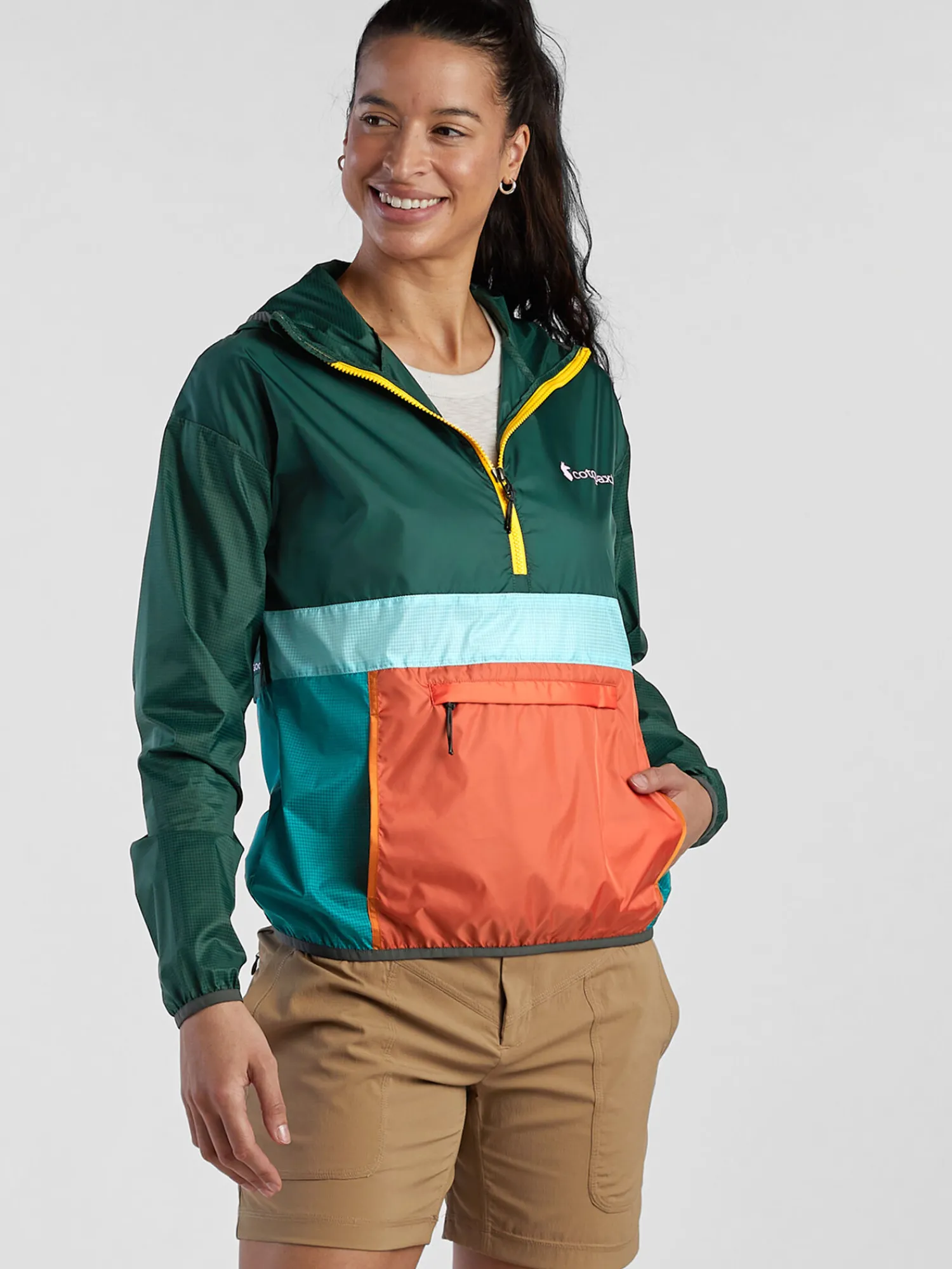 Women Title Nine Jackets>La Exploradora 1/2 Zip Windbreaker