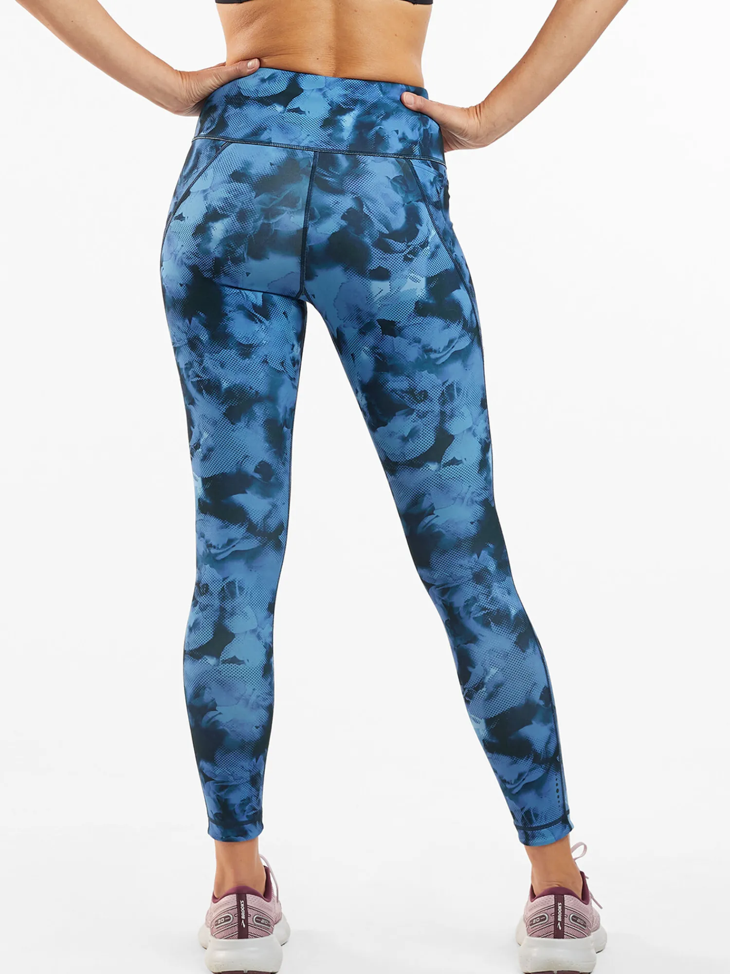 Women Title Nine Bottoms Finder>Mad Dash Reversible 7/8 Running Tights - Aurora