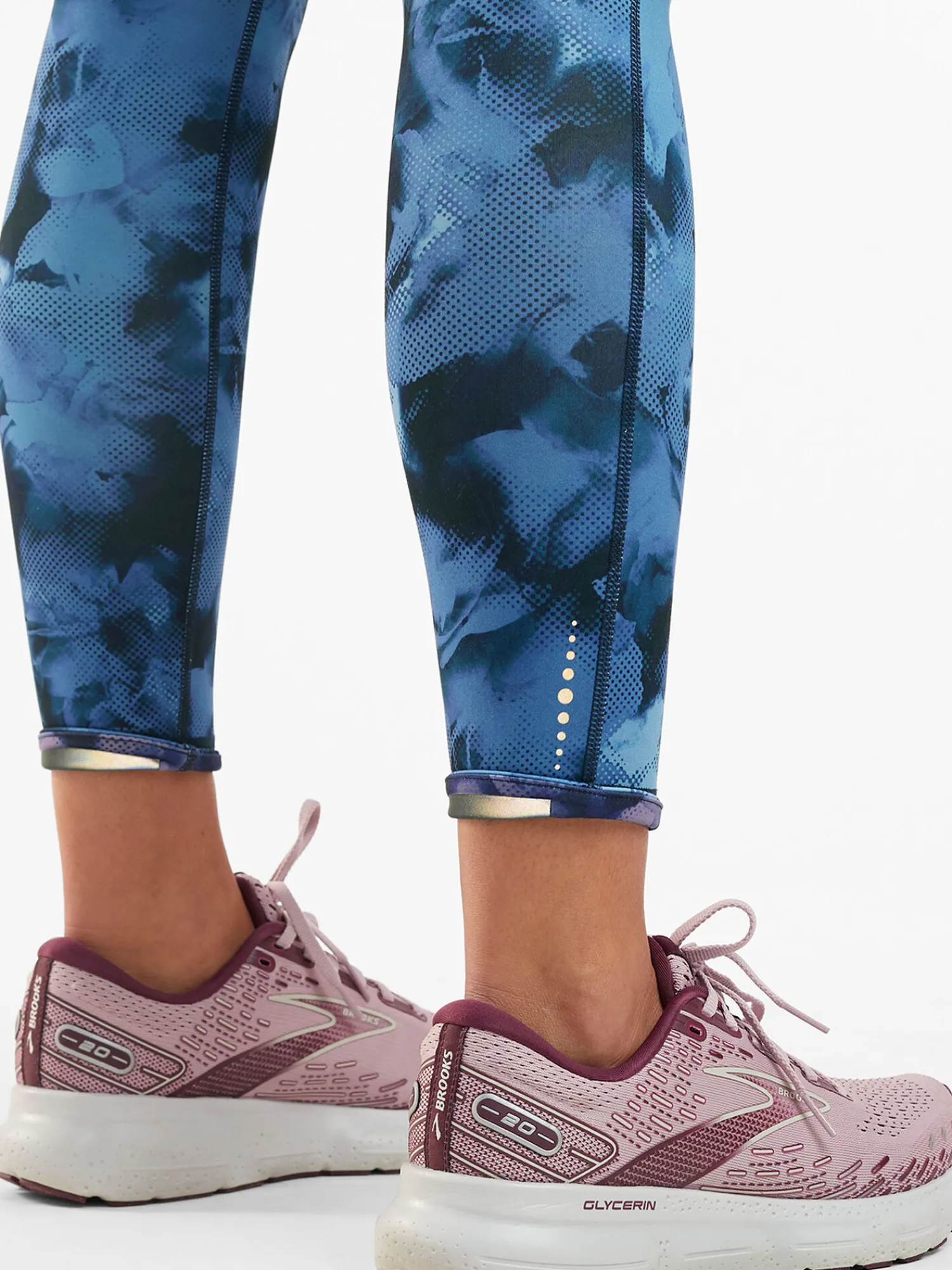Women Title Nine Bottoms Finder>Mad Dash Reversible 7/8 Running Tights - Aurora