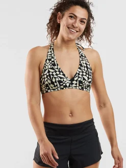 Women Title Nine Bikini Tops>Makai Halter Bikini Top - Turkish Delight