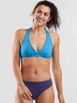 Women Title Nine Bikini Tops>Makai Halter Bikini Top - Solid