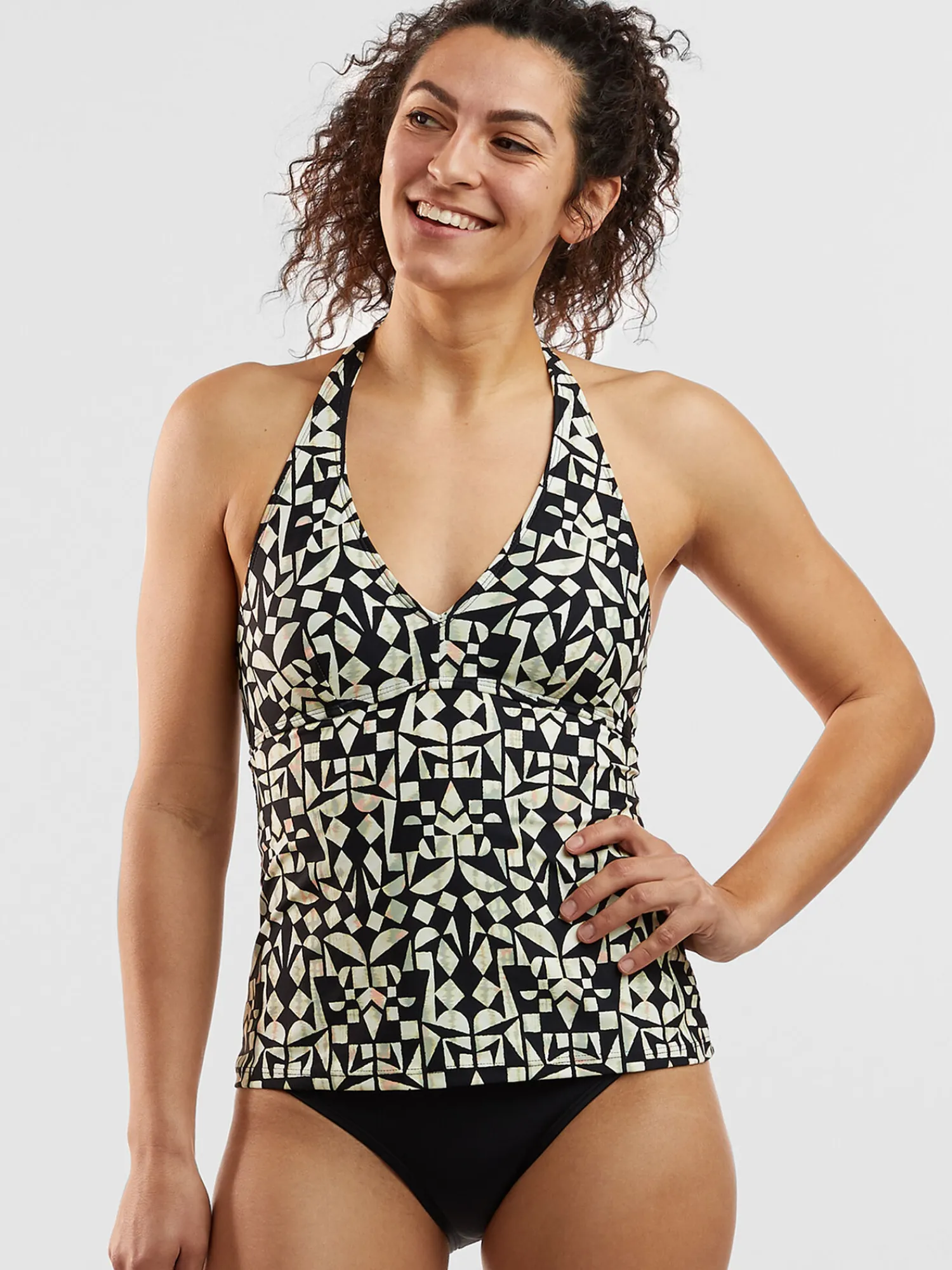 Women Title Nine Tankini Tops>Makai Halter Tankini Top - Turkish Delight