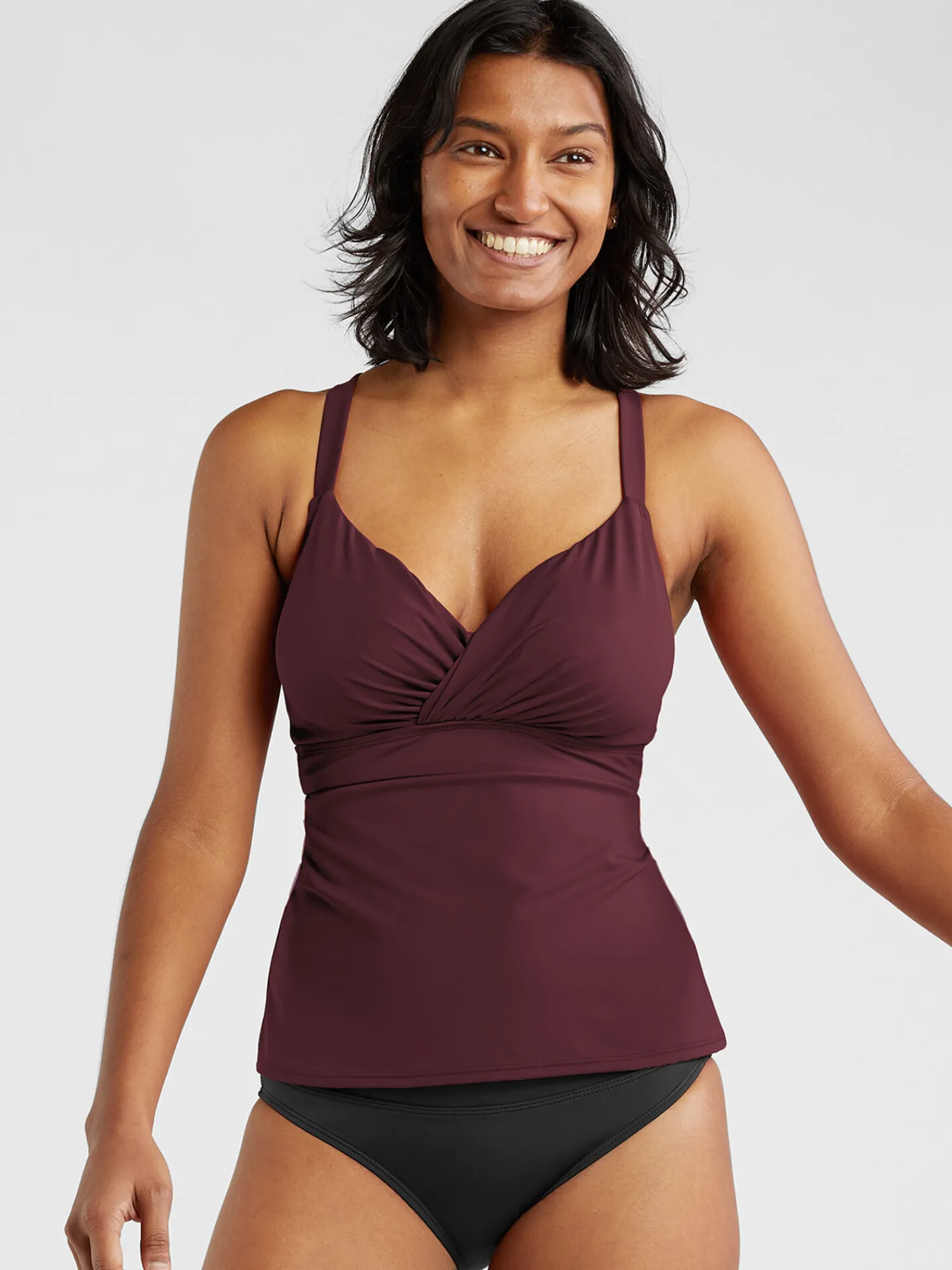 Women Title Nine Tankini Tops>Metis Underwire Tankini Top - Solid