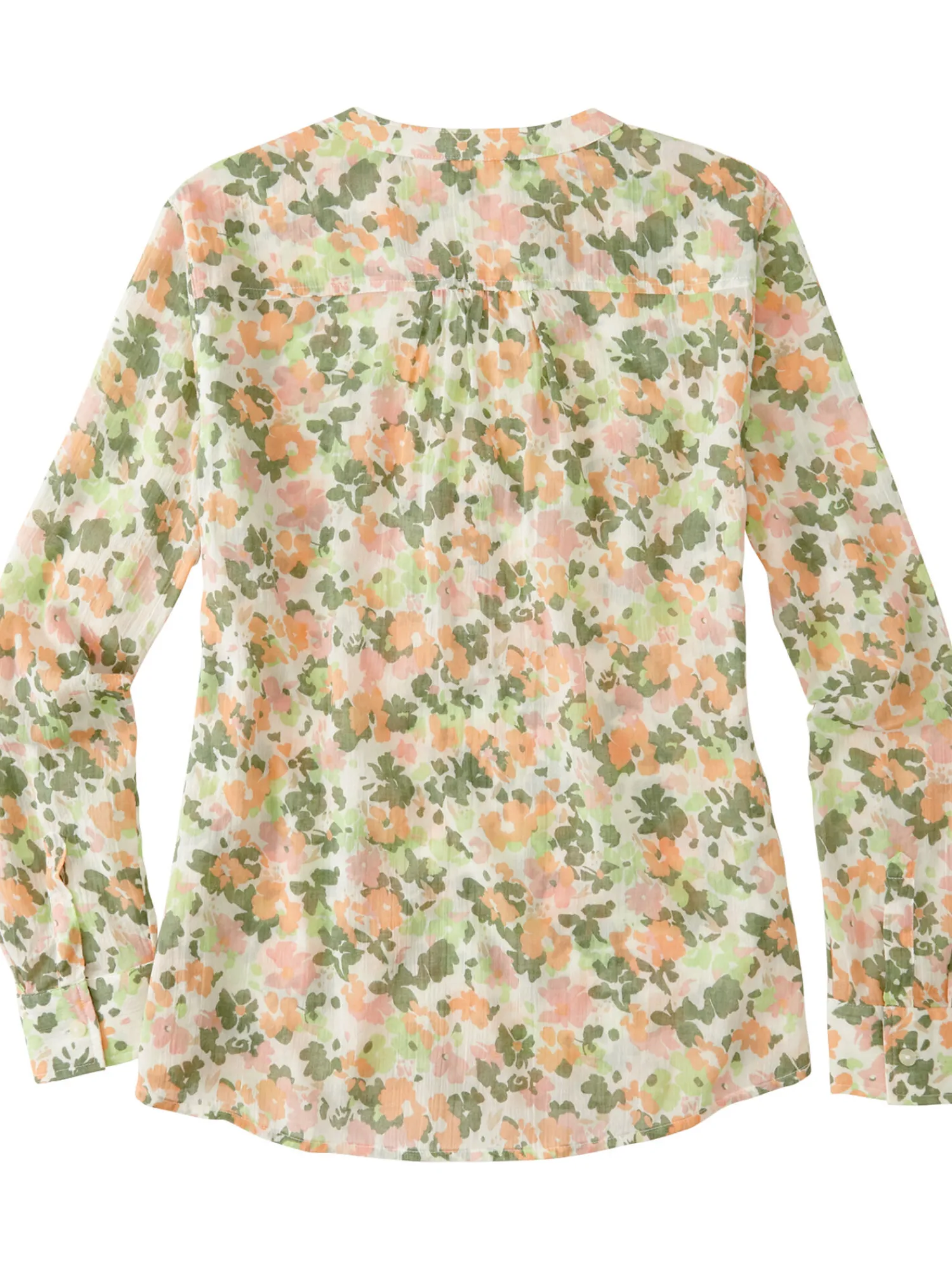 Women Title Nine Swim Cover Ups>Moorea Gauze Long Sleeve Top