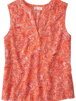 Women Title Nine Swim Cover Ups>Moorea Gauze Sleeveless Top