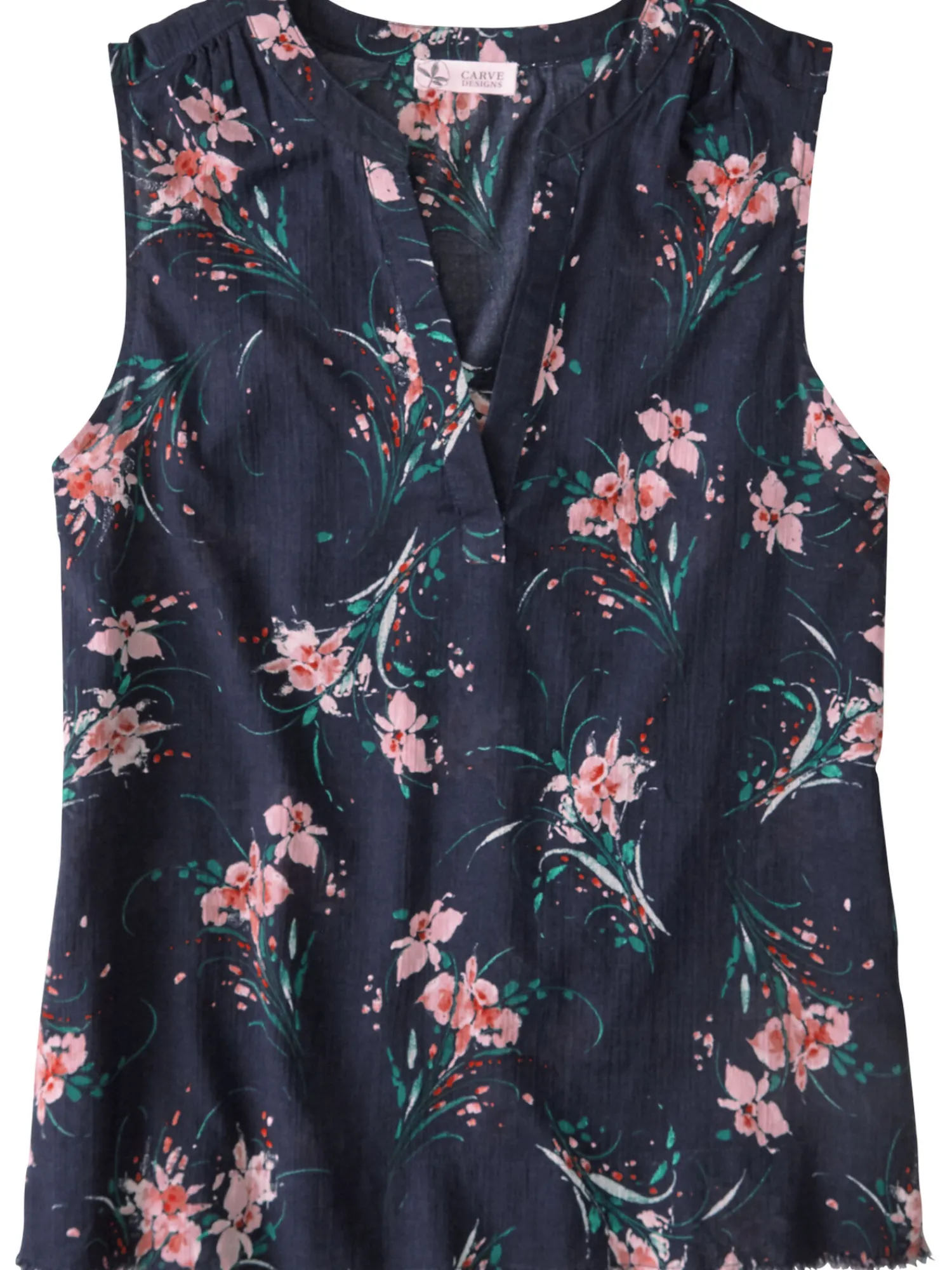 Women Title Nine Swim Cover Ups>Moorea Gauze Sleeveless Top
