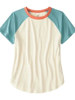 Women Title Nine Short Sleeve Tops>Notton Baseball Tee