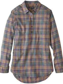 Women Title Nine Long Sleeve Tops>Plaiditude Droptail Shirt