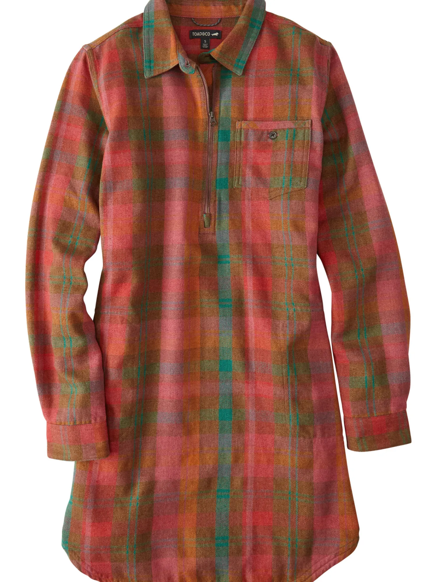 Women Title Nine Dresses>Plaiditude Heavyweight Flannel Shirtdress