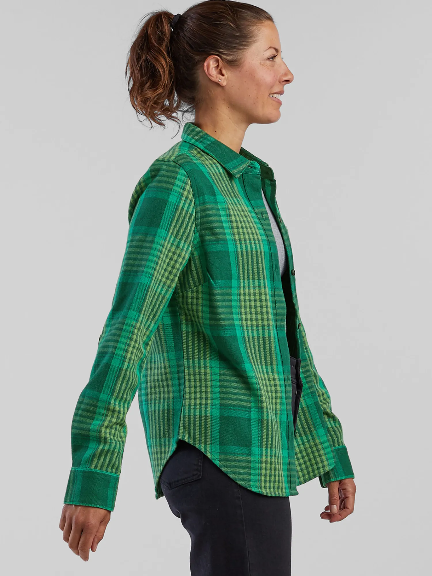 Women Title Nine Long Sleeve Tops>Plaiditude Heavyweight Flannel Shirt