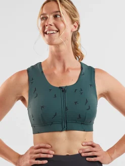 Women Title Nine Sports Bras>Pockito Power 2.0 Zip Front Sports Bra