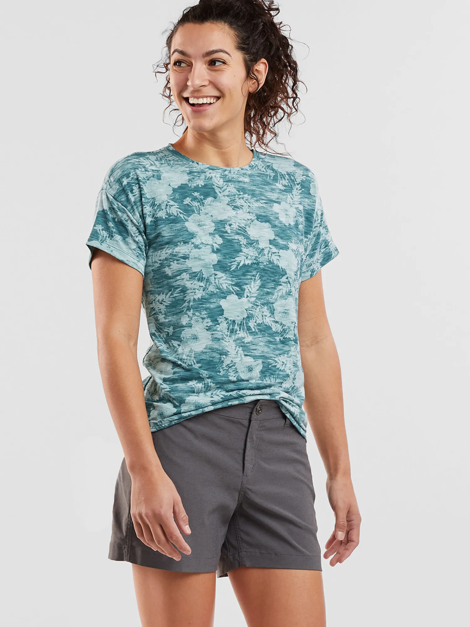 Women Title Nine Short Sleeve Tops>Ravine Tee - Hana