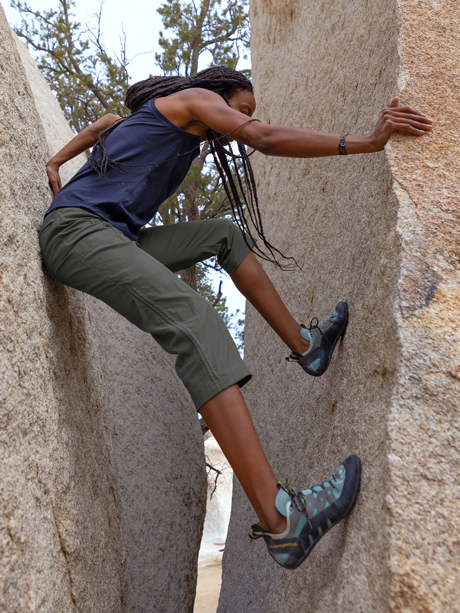 Women Title Nine Upf Clothing>Recycled Clamber 2.0 Capris