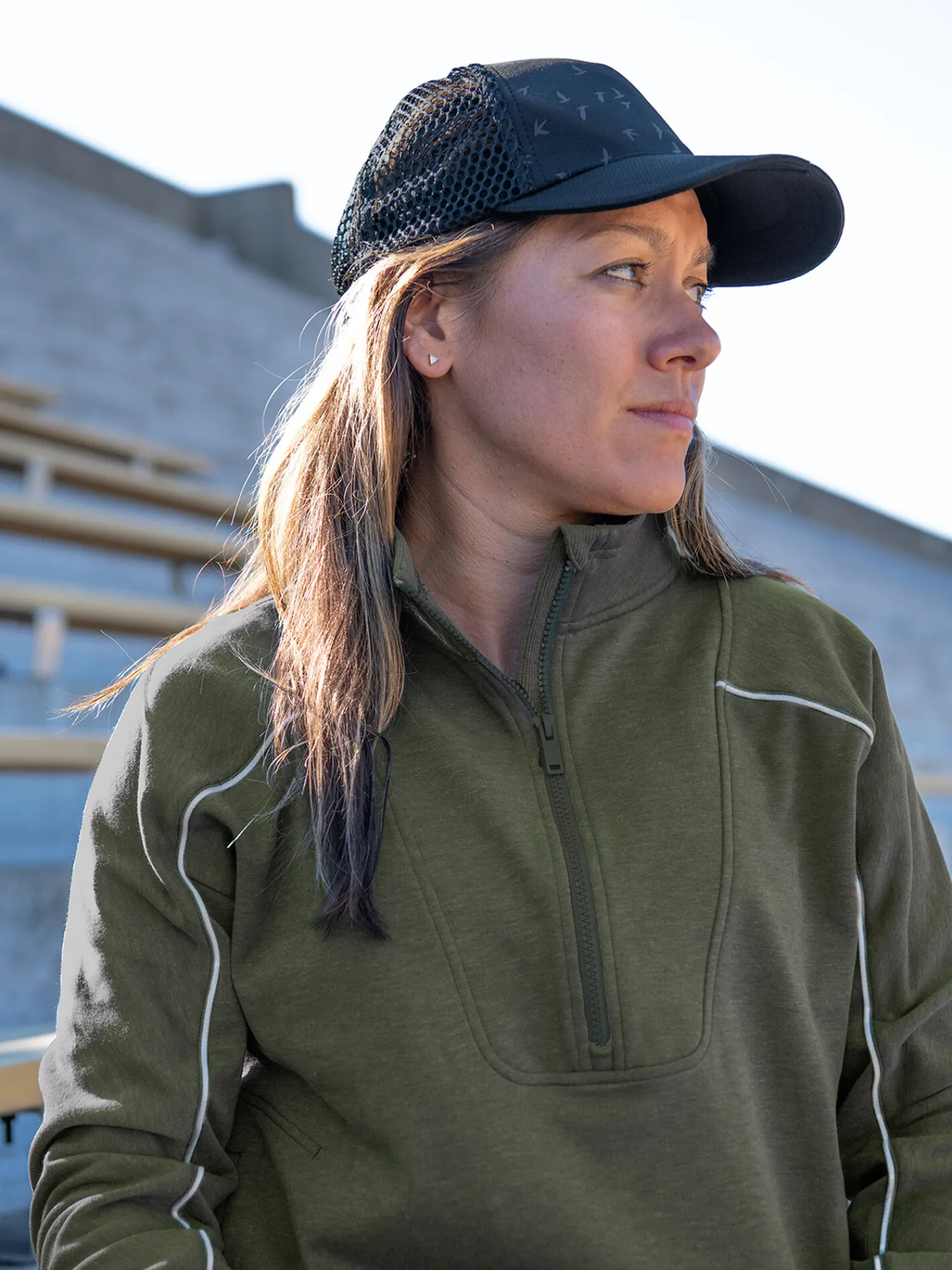 Women Title Nine Hats, Scarves, Gloves>Reflective Runner Trucker Hat