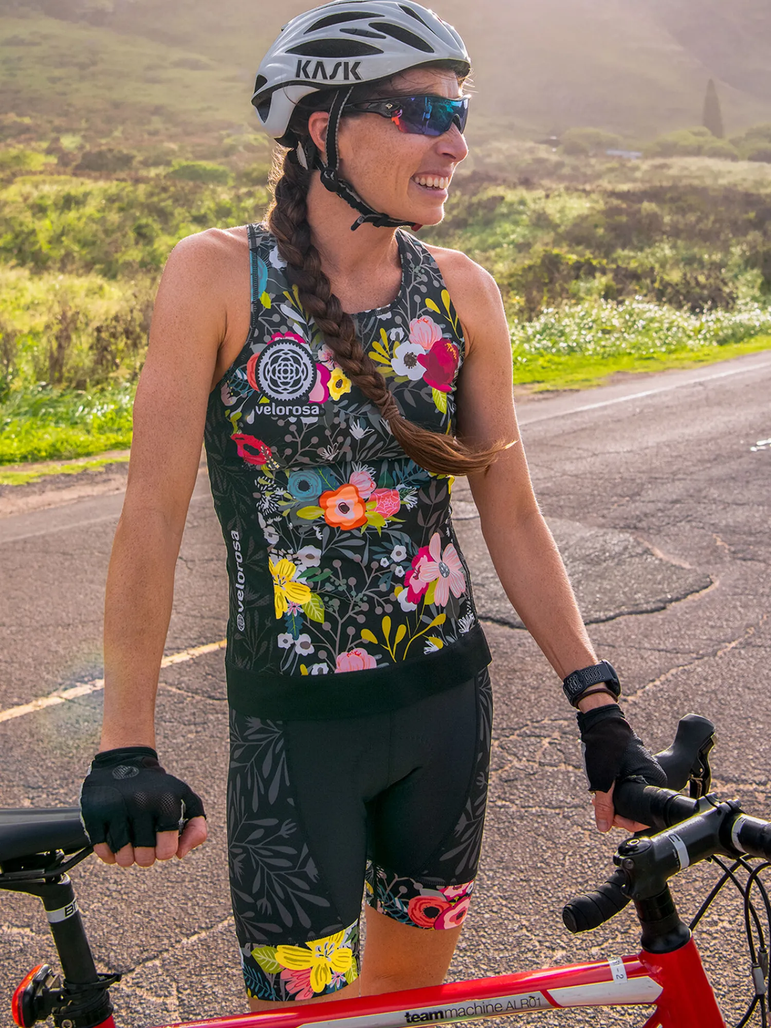 Women Title Nine Bottoms Finder>Ride Relentless Cycling Shorts - Night Garden