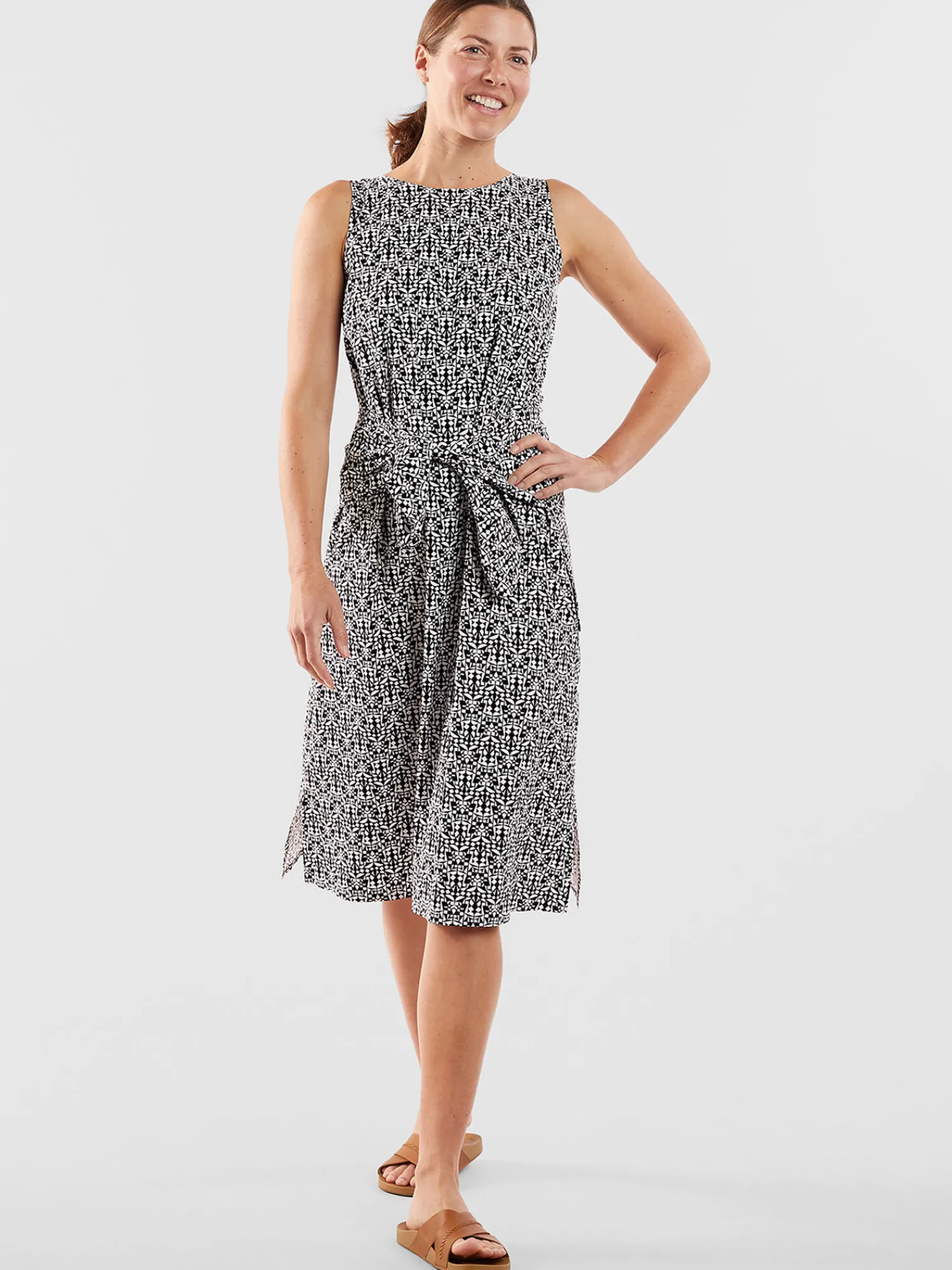 Women Title Nine Upf Clothing>Round Trip Midi Dress - Turkish Delight