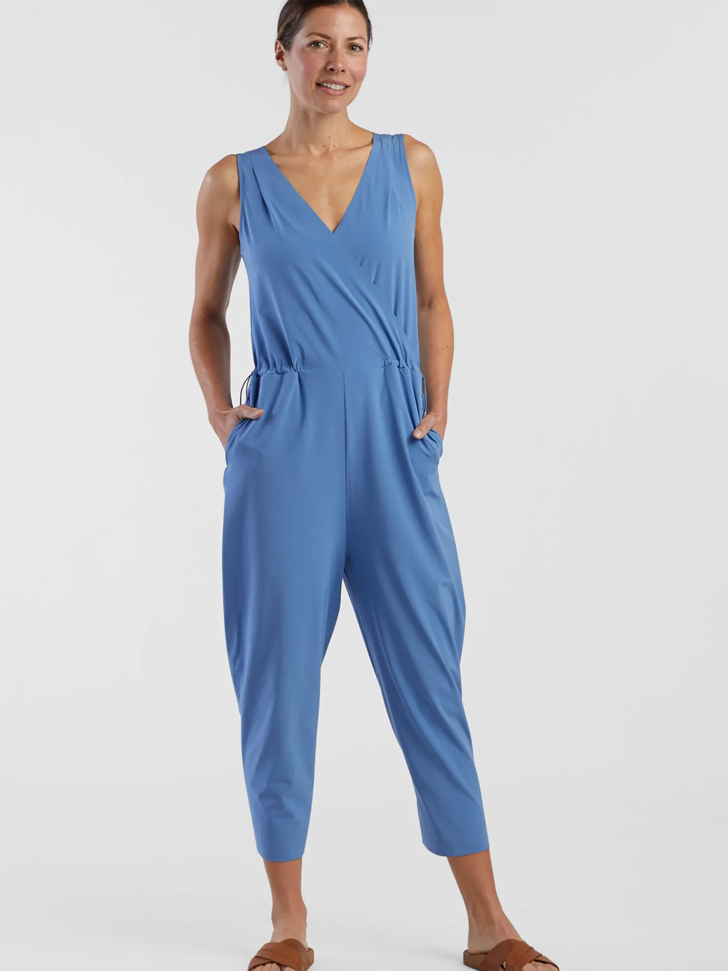 Women Title Nine Swim Cover Ups>Round Trip Sleeveless Jumpsuit