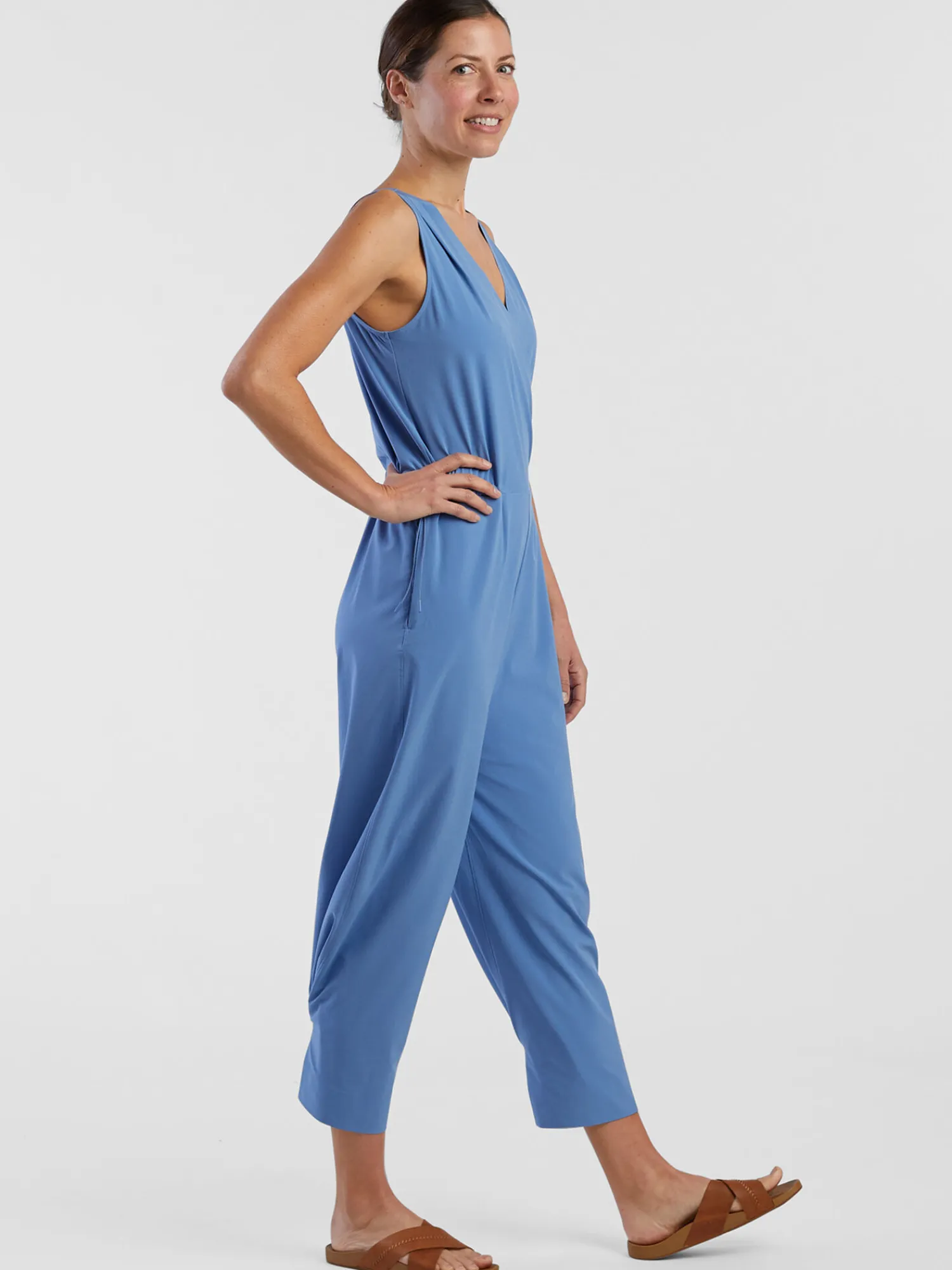 Women Title Nine Swim Cover Ups>Round Trip Sleeveless Jumpsuit