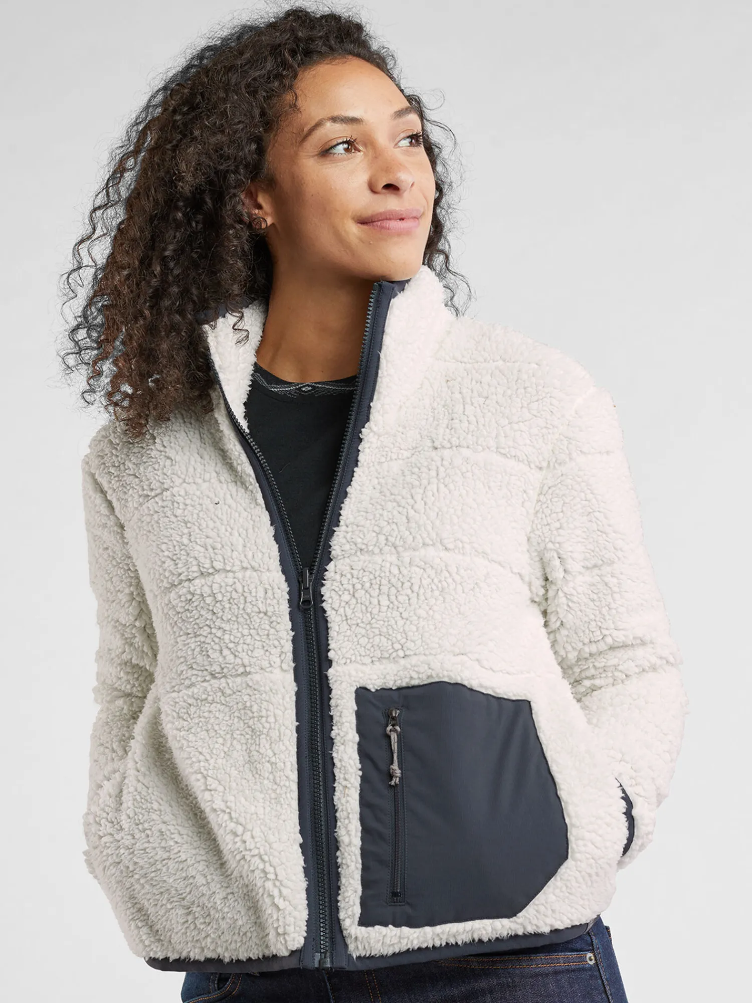 Women Title Nine Jackets>Rushmore Reversible Sherpa Jacket