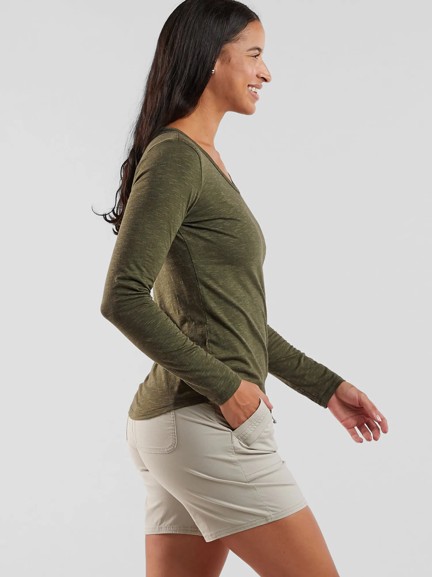 Women Title Nine Long Sleeve Tops>Samba V Neck Long Sleeve