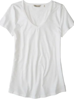Women Title Nine Short Sleeve Tops>Samba V Neck Tee