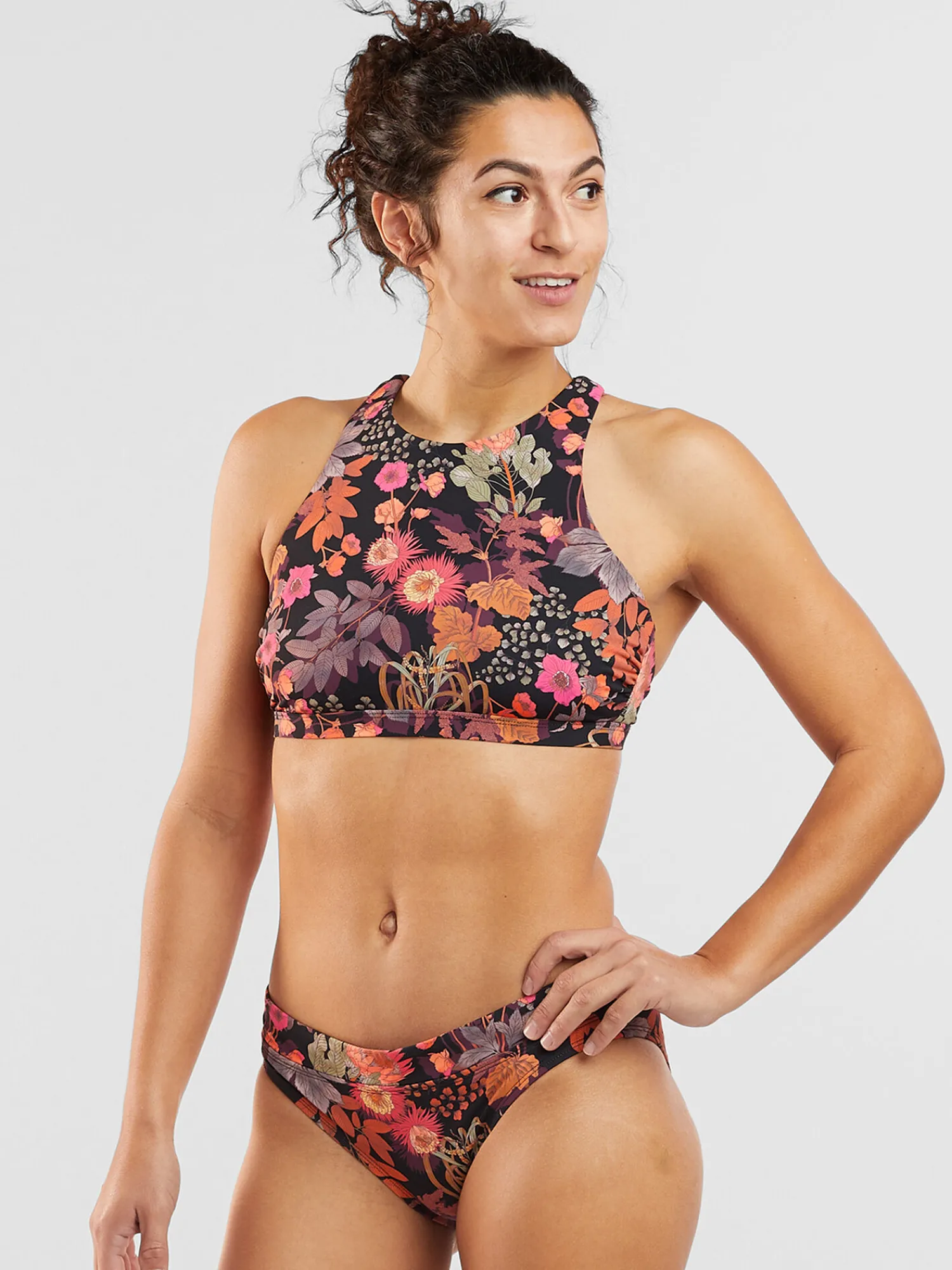 Women Title Nine Bikini Tops>Selkie High Neck Bikini Top - Amazonia