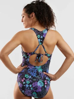 Women Title Nine Swim For A, B & C Cup>Selkie High Neck One Piece Swimsuit - Amazonia