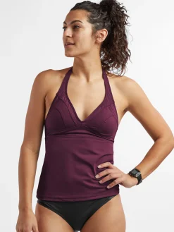 Women Title Nine Tankini Tops>Set It And Forget It Halter Tankini Top